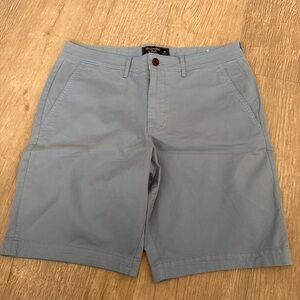 Abercrombie & Fitch Light Gray Flat Front Shorts